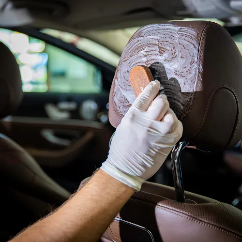 Detailing interiéru proces u sedačky 1 - Wrapstyle Zlín